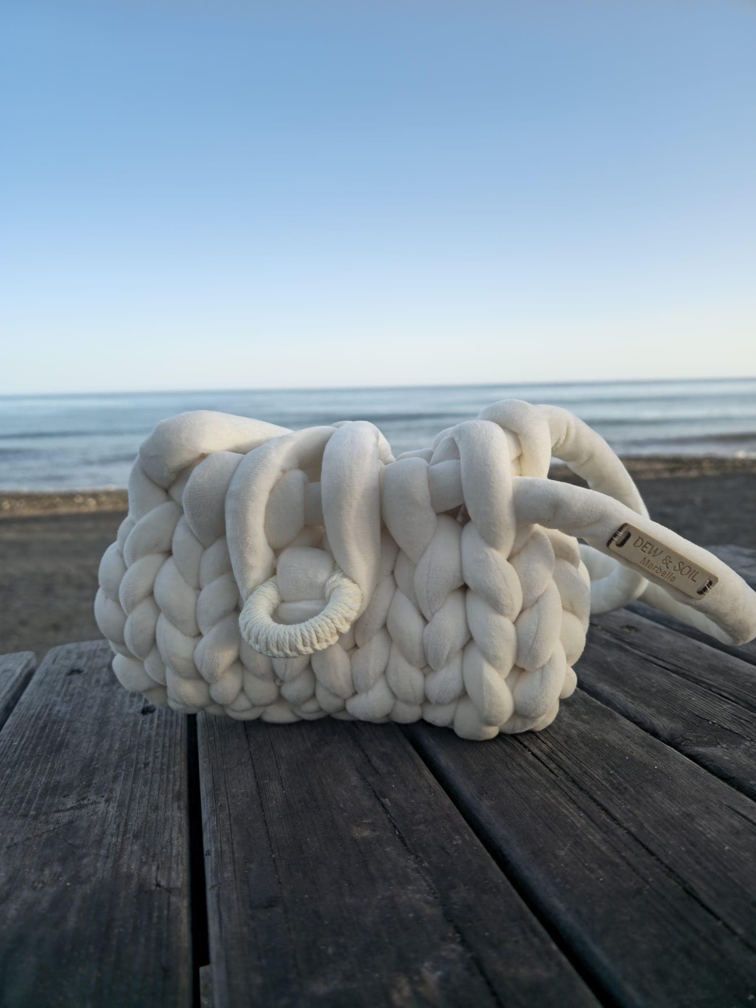 Chunky Velvet Mini Bag · Off White product photo